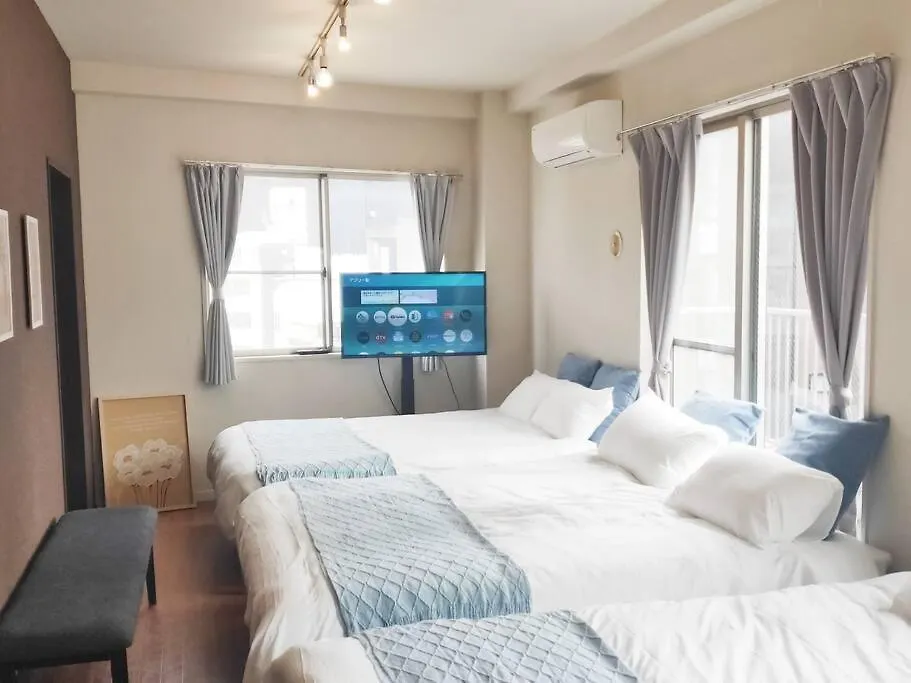 Apartman 黒門市場 なんば徒歩10分 広々としたバルコニースペース 最大9名様 Oszaka Japán